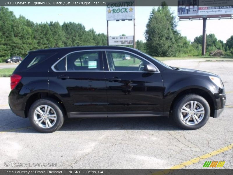 Black / Jet Black/Light Titanium 2010 Chevrolet Equinox LS