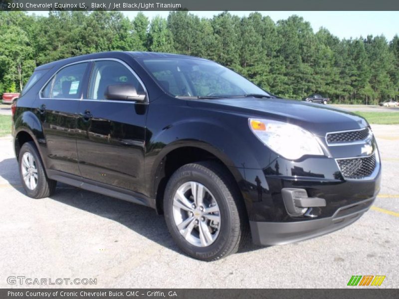 Black / Jet Black/Light Titanium 2010 Chevrolet Equinox LS