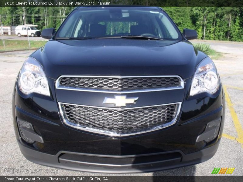 Black / Jet Black/Light Titanium 2010 Chevrolet Equinox LS