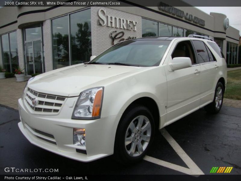 White Diamond Tricoat / Cashmere/Cocoa 2008 Cadillac SRX V8