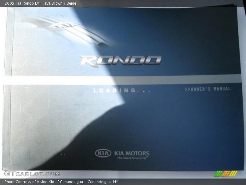 Java Brown / Beige 2009 Kia Rondo LX