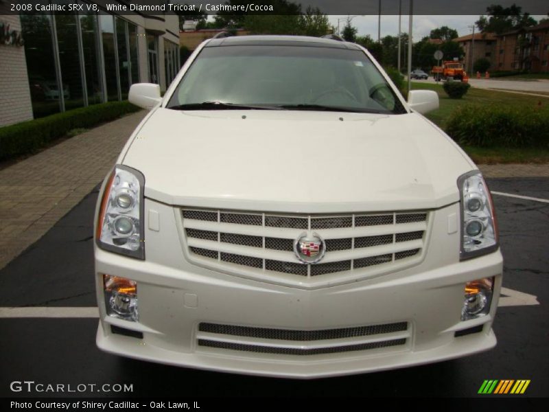 White Diamond Tricoat / Cashmere/Cocoa 2008 Cadillac SRX V8