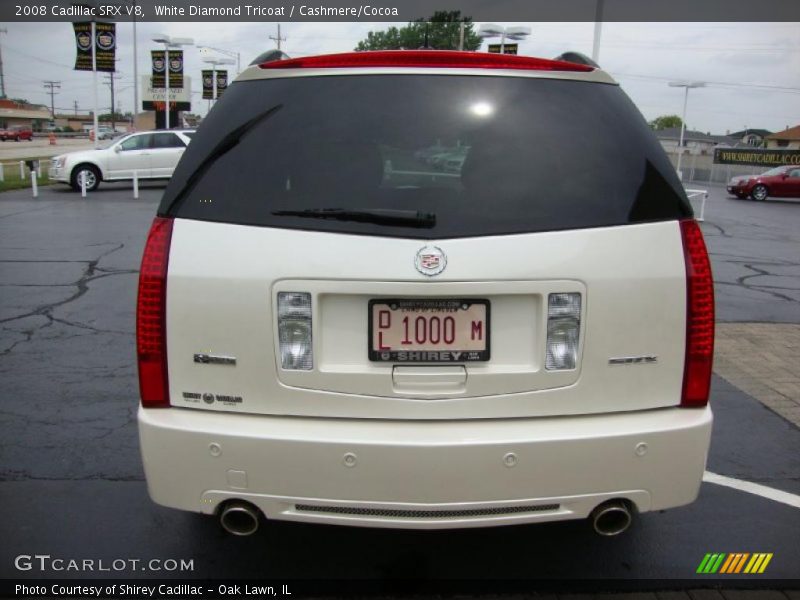 White Diamond Tricoat / Cashmere/Cocoa 2008 Cadillac SRX V8