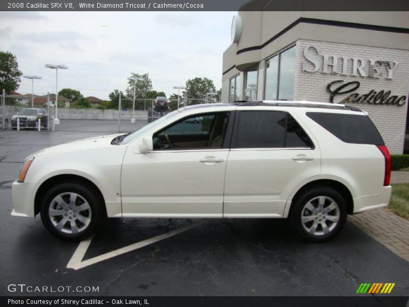 White Diamond Tricoat / Cashmere/Cocoa 2008 Cadillac SRX V8