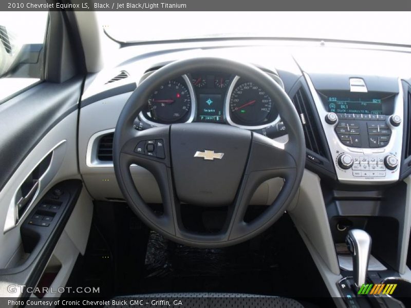 Black / Jet Black/Light Titanium 2010 Chevrolet Equinox LS