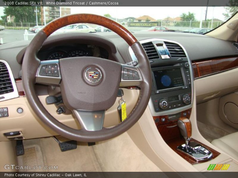 White Diamond Tricoat / Cashmere/Cocoa 2008 Cadillac SRX V8