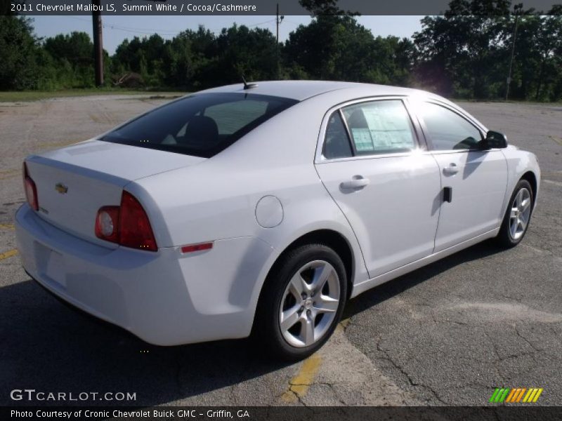 Summit White / Cocoa/Cashmere 2011 Chevrolet Malibu LS