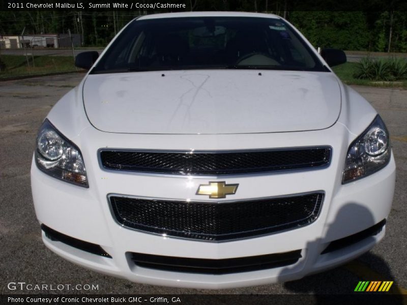 Summit White / Cocoa/Cashmere 2011 Chevrolet Malibu LS