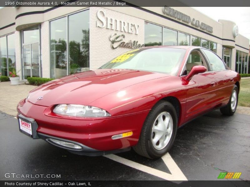 Medium Garnet Red Metallic / Beige 1996 Oldsmobile Aurora 4.0