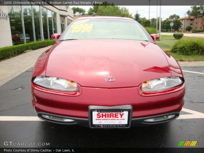 Medium Garnet Red Metallic / Beige 1996 Oldsmobile Aurora 4.0