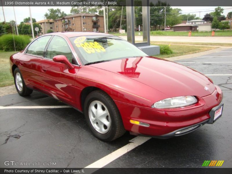Medium Garnet Red Metallic / Beige 1996 Oldsmobile Aurora 4.0