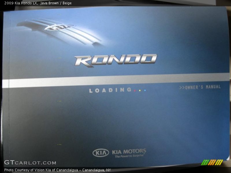 Java Brown / Beige 2009 Kia Rondo LX