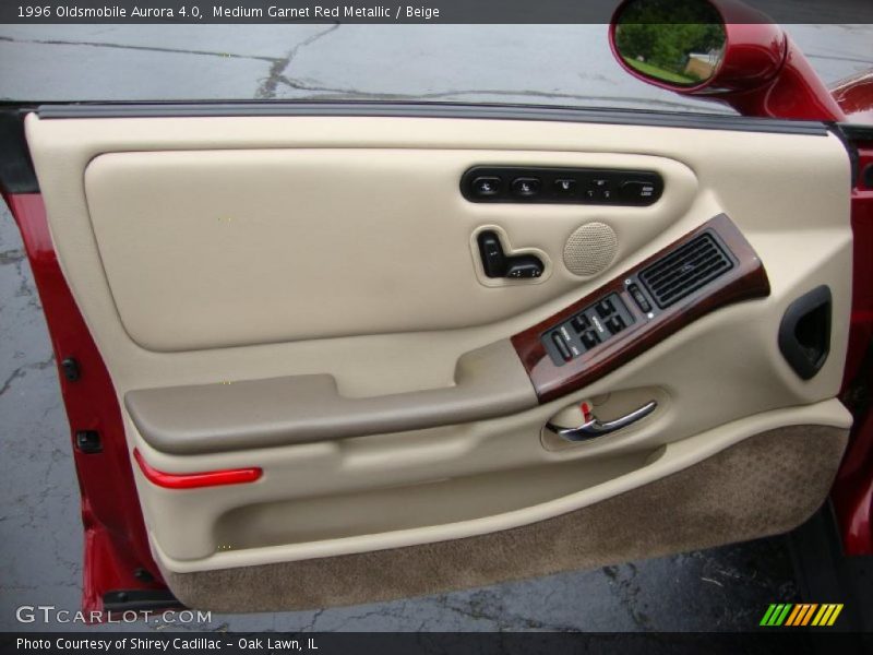 Medium Garnet Red Metallic / Beige 1996 Oldsmobile Aurora 4.0