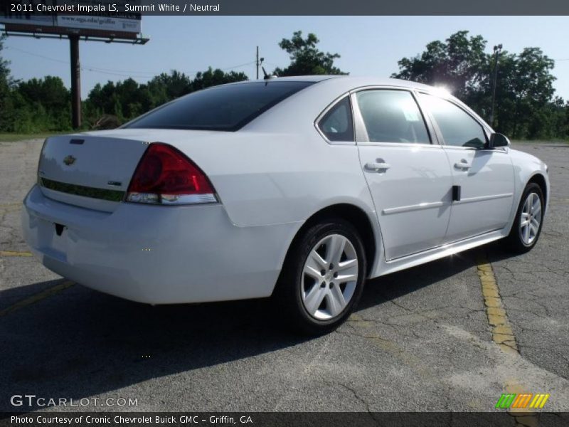 Summit White / Neutral 2011 Chevrolet Impala LS