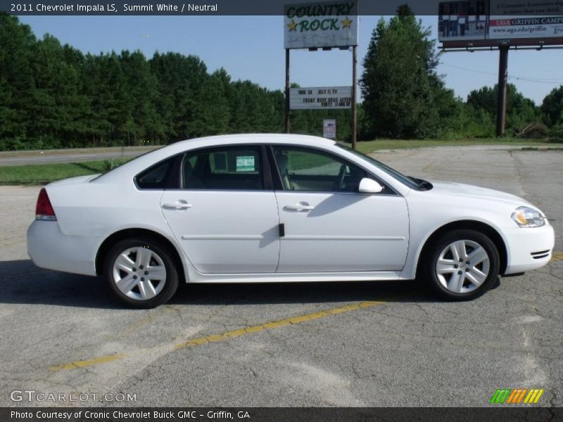 Summit White / Neutral 2011 Chevrolet Impala LS