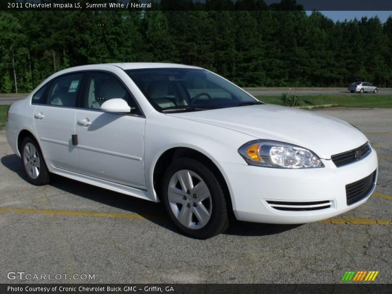 Summit White / Neutral 2011 Chevrolet Impala LS