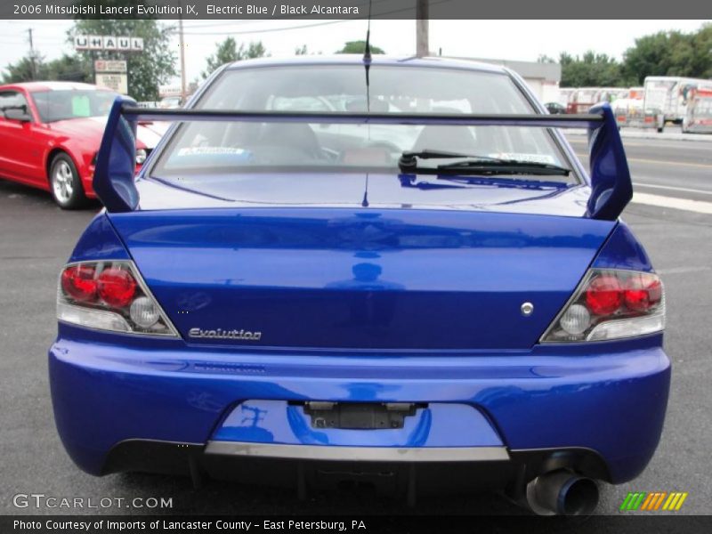 Electric Blue / Black Alcantara 2006 Mitsubishi Lancer Evolution IX