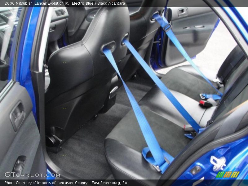 Electric Blue / Black Alcantara 2006 Mitsubishi Lancer Evolution IX