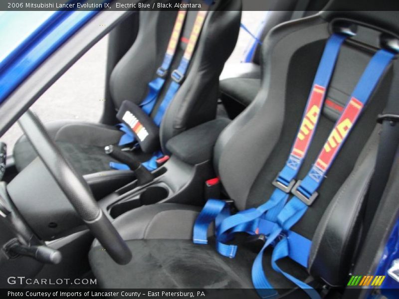 Electric Blue / Black Alcantara 2006 Mitsubishi Lancer Evolution IX
