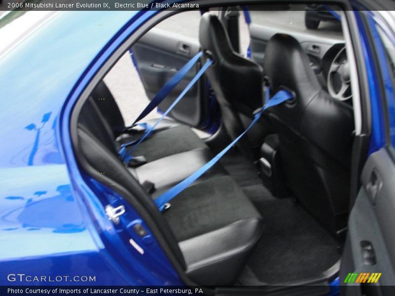 Electric Blue / Black Alcantara 2006 Mitsubishi Lancer Evolution IX