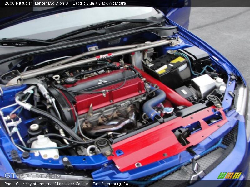 Electric Blue / Black Alcantara 2006 Mitsubishi Lancer Evolution IX