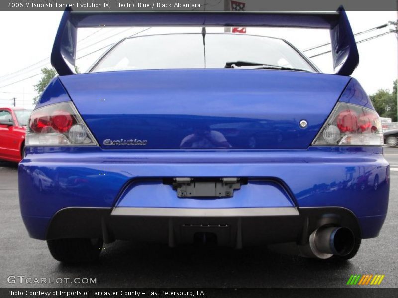 Electric Blue / Black Alcantara 2006 Mitsubishi Lancer Evolution IX