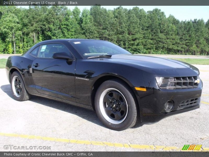 Black / Black 2011 Chevrolet Camaro LS Coupe
