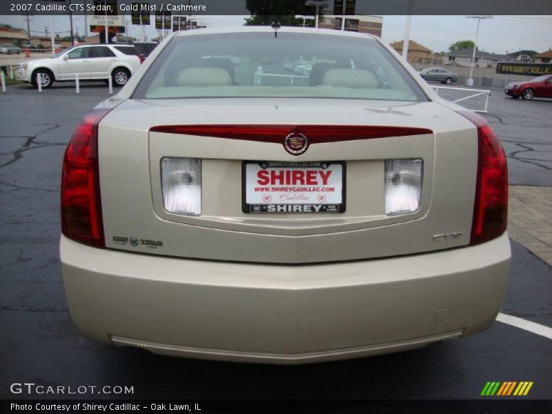 Gold Mist / Cashmere 2007 Cadillac CTS Sedan