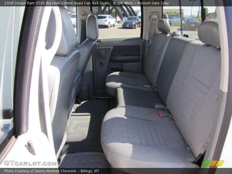 Bright White / Medium Slate Gray 2008 Dodge Ram 3500 Big Horn Edition Quad Cab 4x4 Dually