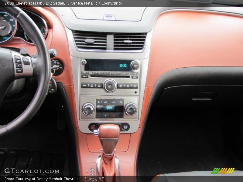 Silver Ice Metallic / Ebony/Brick 2009 Chevrolet Malibu LTZ Sedan