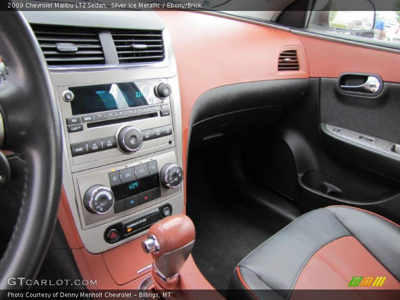 Silver Ice Metallic / Ebony/Brick 2009 Chevrolet Malibu LTZ Sedan