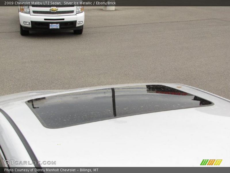 Silver Ice Metallic / Ebony/Brick 2009 Chevrolet Malibu LTZ Sedan