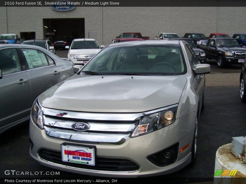 Smokestone Metallic / Medium Light Stone 2010 Ford Fusion SE