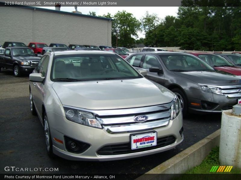 Smokestone Metallic / Medium Light Stone 2010 Ford Fusion SE