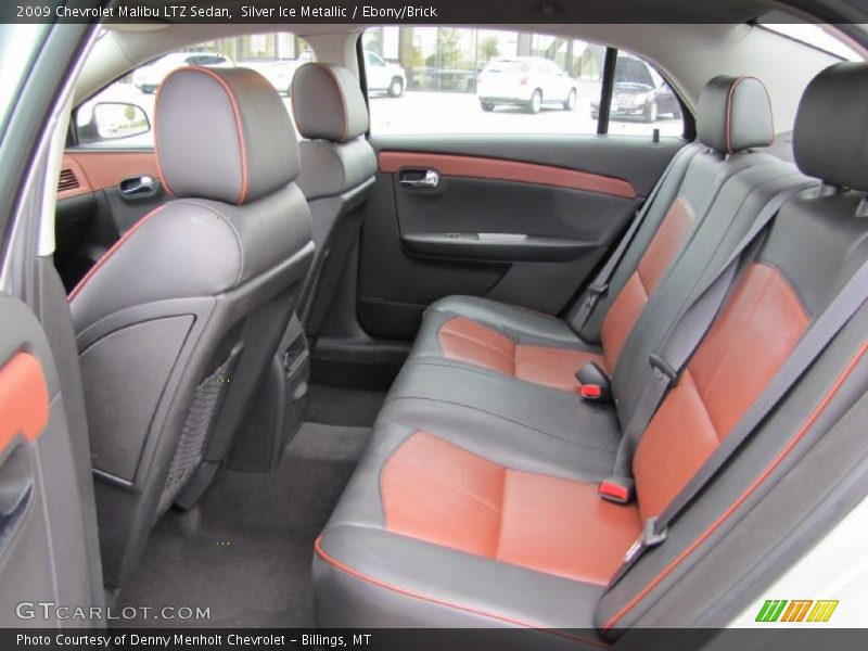 Silver Ice Metallic / Ebony/Brick 2009 Chevrolet Malibu LTZ Sedan