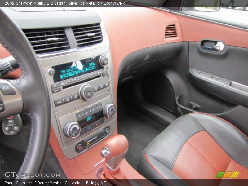 Silver Ice Metallic / Ebony/Brick 2009 Chevrolet Malibu LTZ Sedan