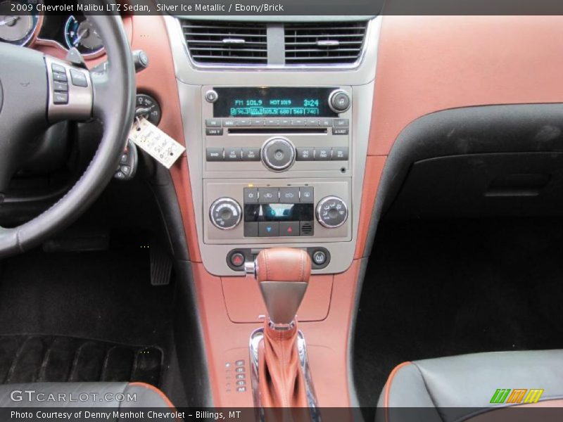Silver Ice Metallic / Ebony/Brick 2009 Chevrolet Malibu LTZ Sedan