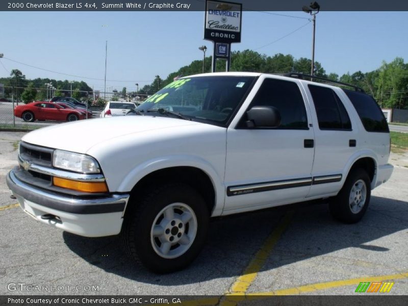 Summit White / Graphite Gray 2000 Chevrolet Blazer LS 4x4