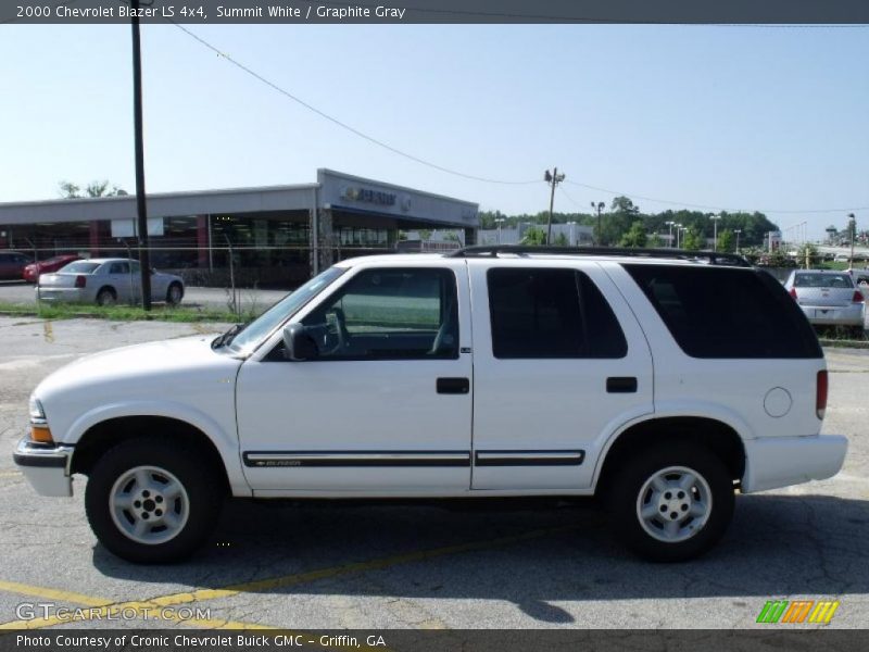 Summit White / Graphite Gray 2000 Chevrolet Blazer LS 4x4