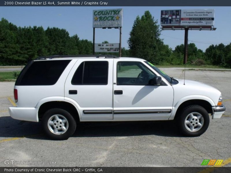 Summit White / Graphite Gray 2000 Chevrolet Blazer LS 4x4