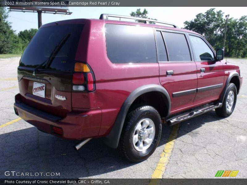 Cambridge Red Pearl / Gray 2002 Mitsubishi Montero Sport ES