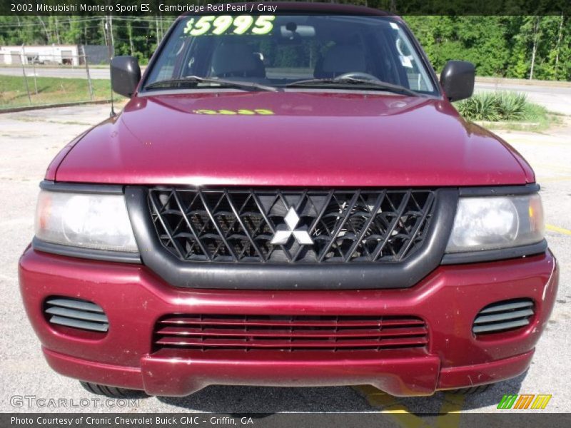 Cambridge Red Pearl / Gray 2002 Mitsubishi Montero Sport ES