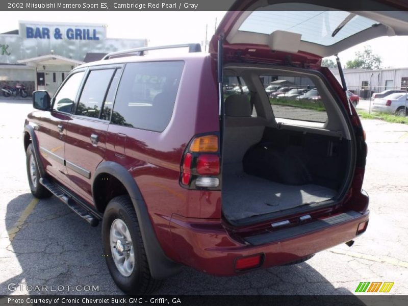 Cambridge Red Pearl / Gray 2002 Mitsubishi Montero Sport ES