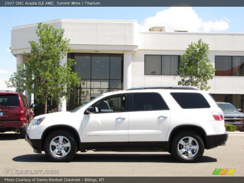 Summit White / Titanium 2007 GMC Acadia SLE AWD