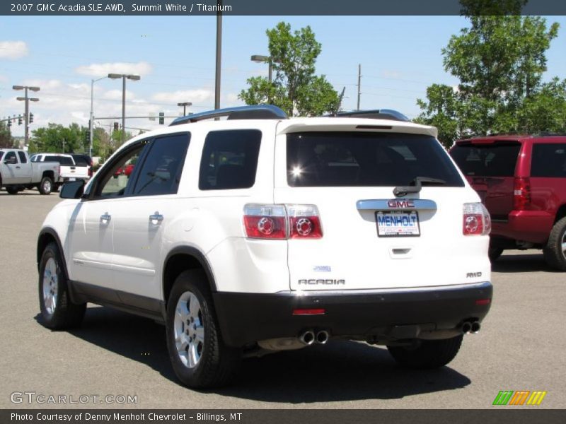 Summit White / Titanium 2007 GMC Acadia SLE AWD