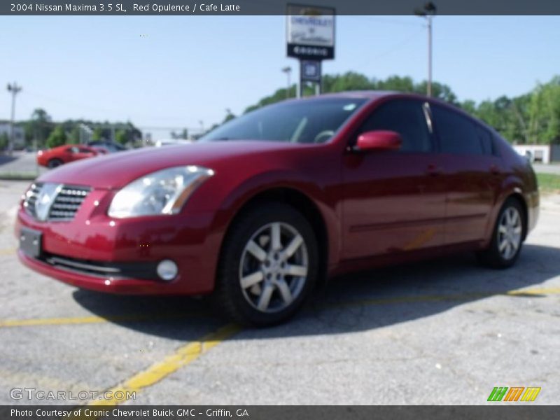 Red Opulence / Cafe Latte 2004 Nissan Maxima 3.5 SL