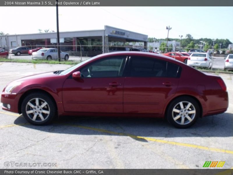 Red Opulence / Cafe Latte 2004 Nissan Maxima 3.5 SL