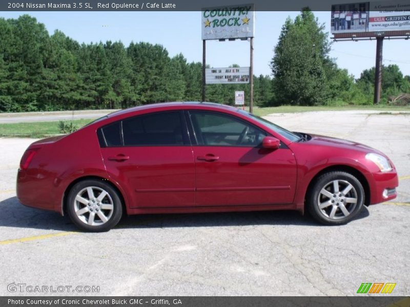 Red Opulence / Cafe Latte 2004 Nissan Maxima 3.5 SL