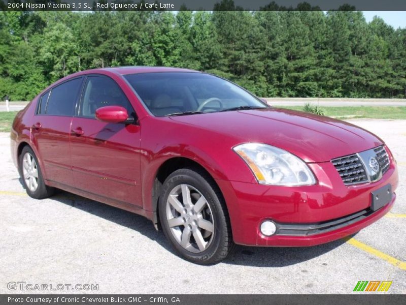 Red Opulence / Cafe Latte 2004 Nissan Maxima 3.5 SL