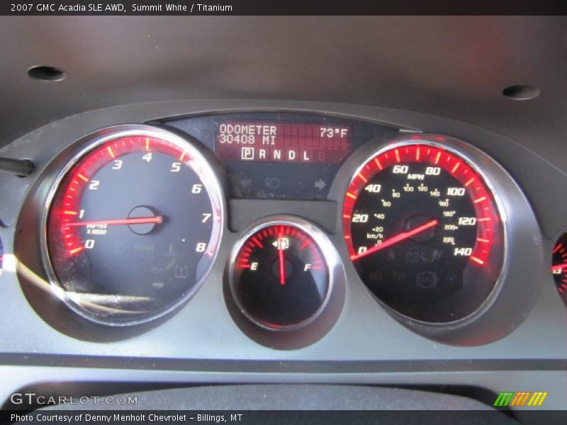 Summit White / Titanium 2007 GMC Acadia SLE AWD